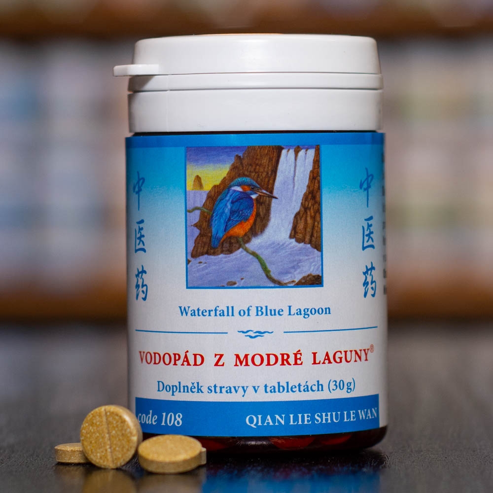 Vodopád z modré laguny
