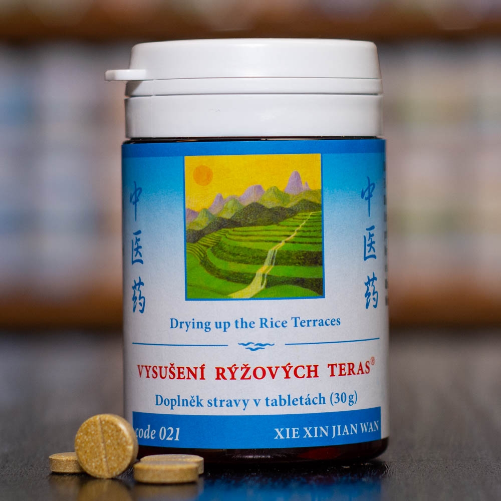 Vysušení rýžových teras